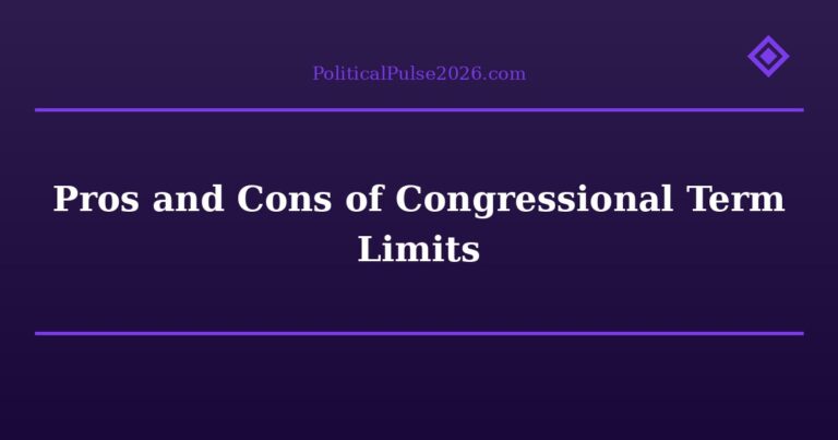 Pros and Cons of Congressional Term Limits