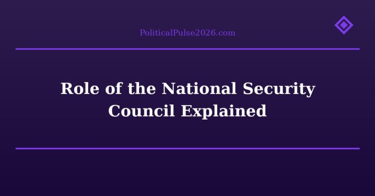 Role of the National Security Council Explained