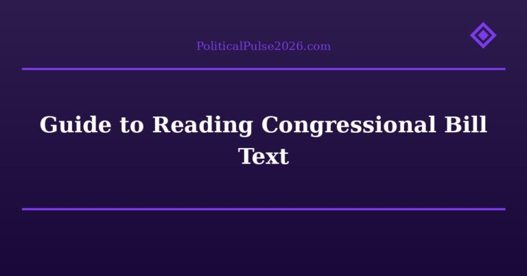 Guide to Reading Congressional Bill Text