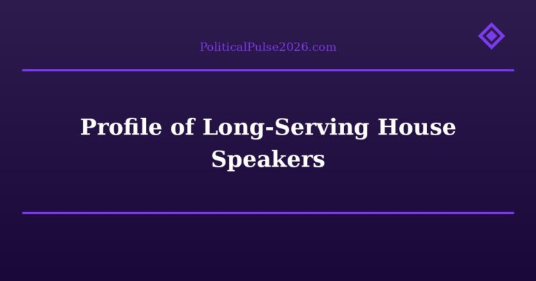 Profile of Long-Serving House Speakers
