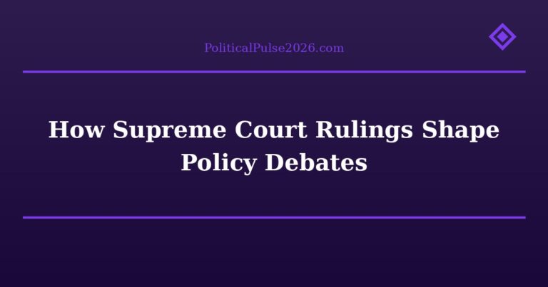 How Supreme Court Rulings Shape Policy Debates