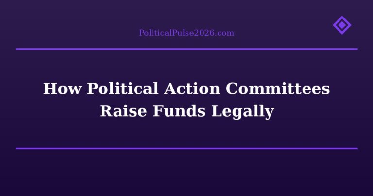 How Political Action Committees Raise Funds Legally