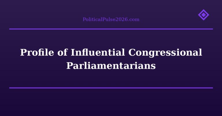 Profile of Influential Congressional Parliamentarians