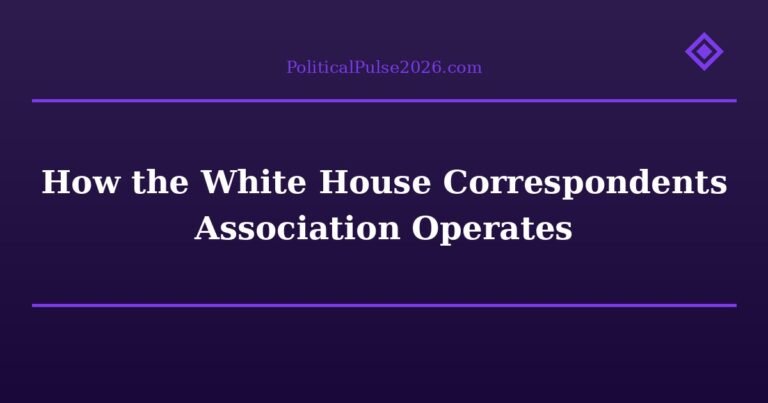 How the White House Correspondents Association Operates