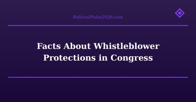 Facts About Whistleblower Protections in Congress