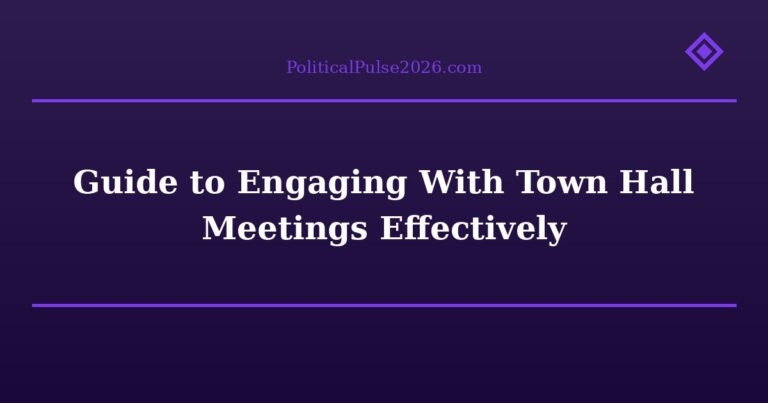 Guide to Engaging With Town Hall Meetings Effectively