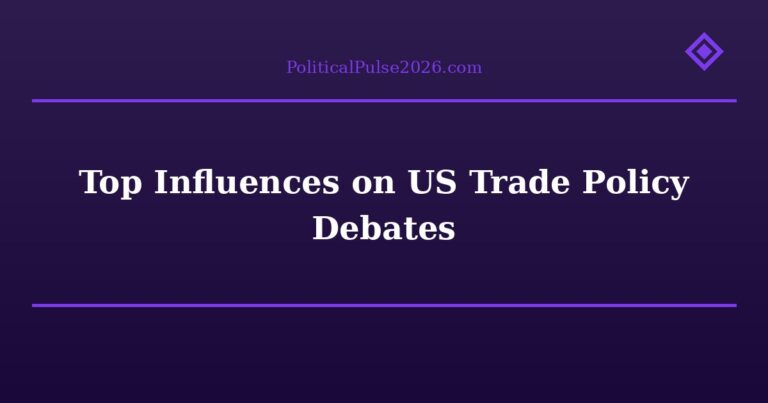 Top Influences on US Trade Policy Debates