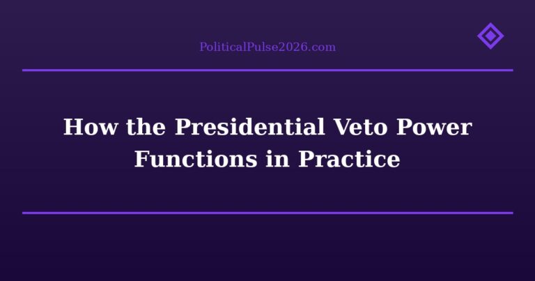 How the Presidential Veto Power Functions in Practice