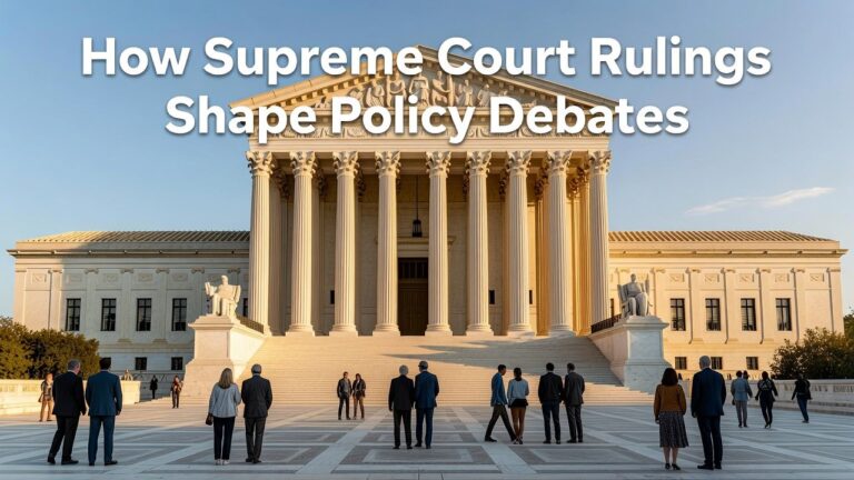 How Supreme Court Rulings Shape Policy Debates